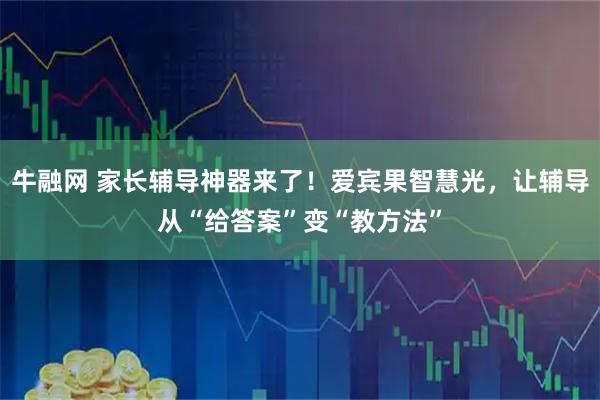 牛融网 家长辅导神器来了！爱宾果智慧光，让辅导从“给答案”变“教方法”